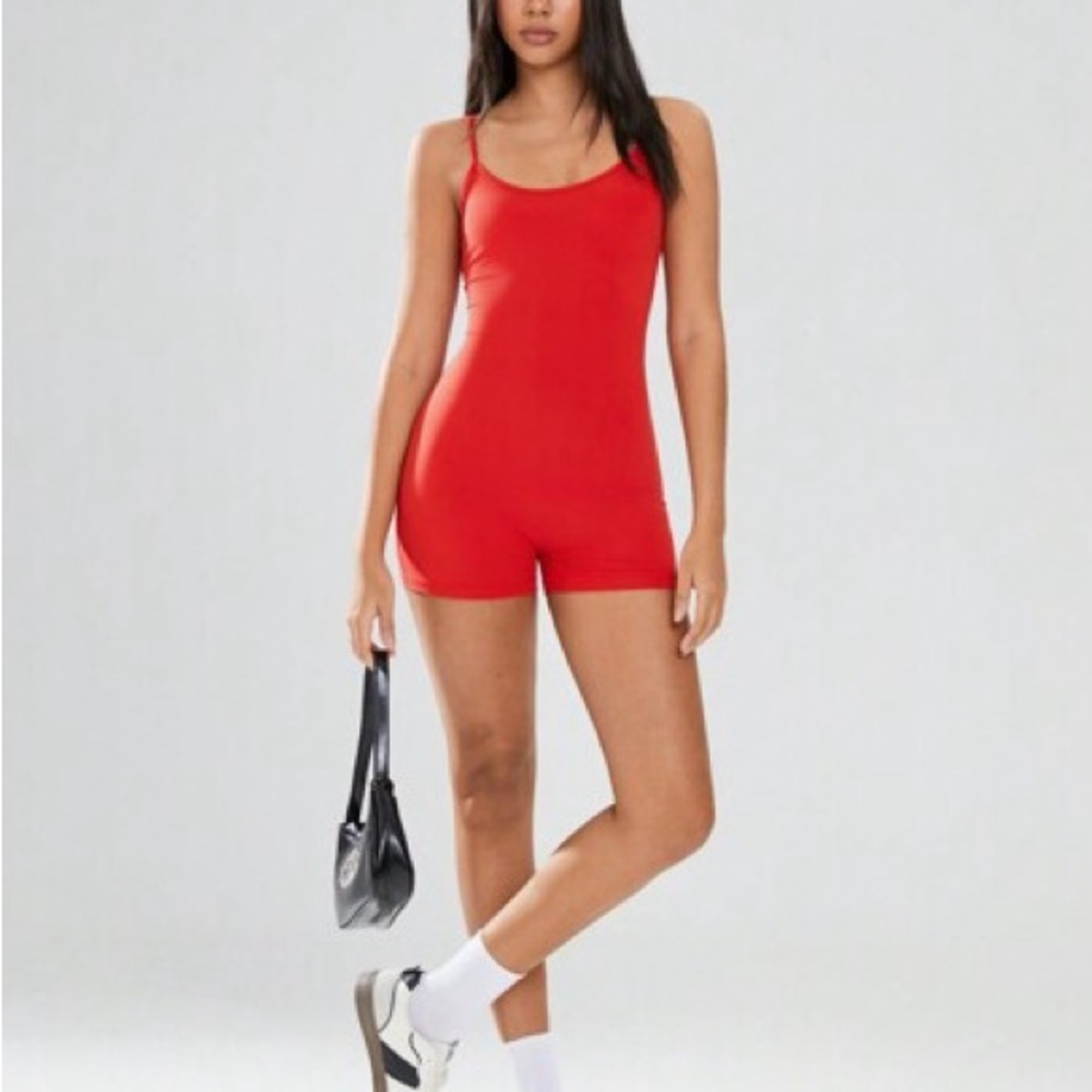 SHEIN Bright Red Chemise